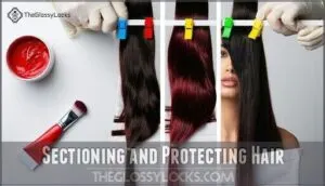 sectioning and protecting hair