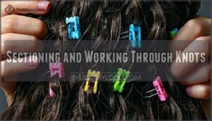 sectioning and working through knots