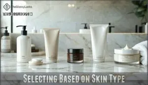 selecting based on skin type