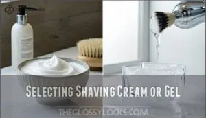 selecting shaving cream or gel