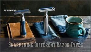 sharpening different razor types sharpening different razor types