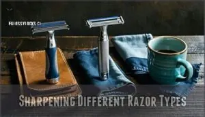 sharpening different razor types sharpening different razor types