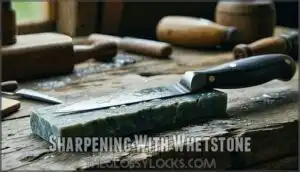 sharpening with whetstone