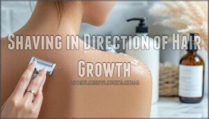 shaving in direction of hair growth shaving in direction of hair growth