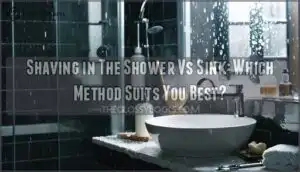 shaving in the shower vs sink