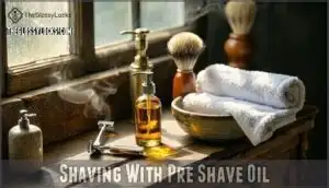 shaving with pre shave oil