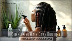 simplified hair care routine