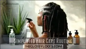 simplified hair care routine