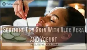 soothing dry skin with aloe vera and yogurt