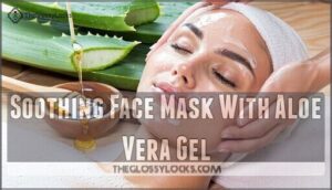 soothing face mask with aloe vera gel