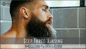 step three: rinsing step three: rinsing