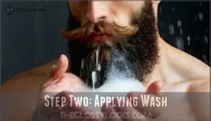 step two: applying wash