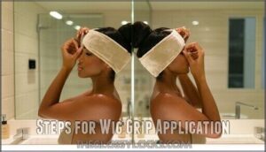 steps for wig grip application
