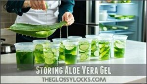 storing aloe vera gel