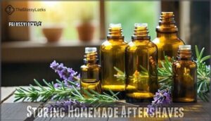 storing homemade aftershaves