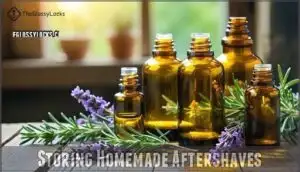 storing homemade aftershaves
