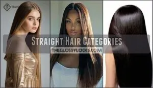 straight hair categories