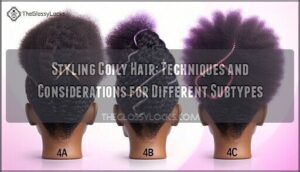 styling coily hair: techniques and considerations for different subtypes