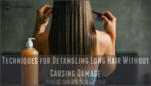 techniques for detangling long hair without causing damage
