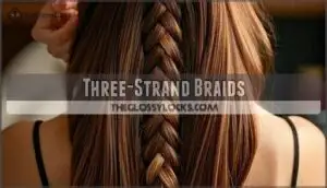 three-strand braids