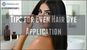 tips for even hair dye application