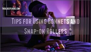 tips for using bonnets and snap-on rollers