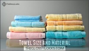 towel size and material