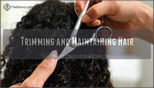trimming and maintaining hair