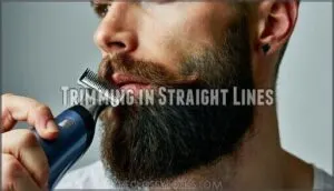 trimming in straight lines