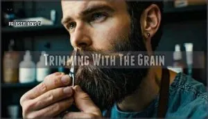 trimming with the grain