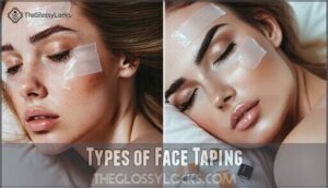 types of face taping