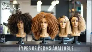 types of perms available types of perms available