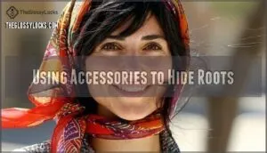 using accessories to hide roots