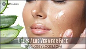 using aloe vera for face