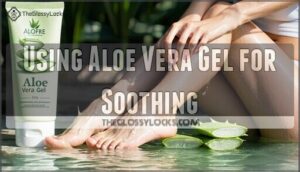using aloe vera gel for soothing