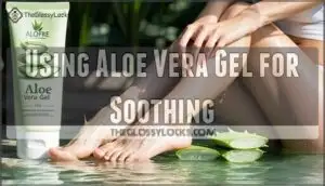 using aloe vera gel for soothing