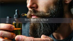 using beard oil or balm using beard oil or balm