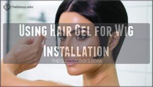 using hair gel for wig installation