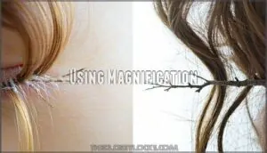 using magnification using magnification
