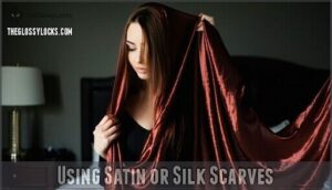 using satin or silk scarves