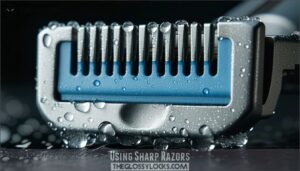 using sharp razors
