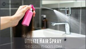utilize hair spray