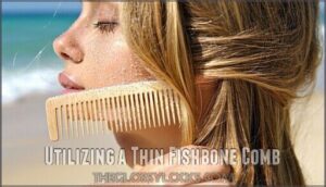 utilizing a thin fishbone comb
