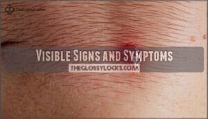 visible signs and symptoms