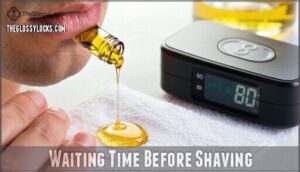 waiting time before shaving