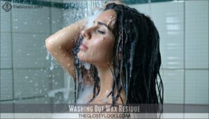 washing out wax residue