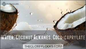 water, coconut alkanes, coco-caprylate