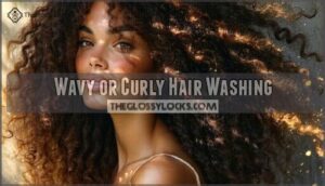 wavy or curly hair washing