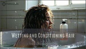 wetting and conditioning hair