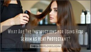 what are the instructions for using hair serum as heat protectant